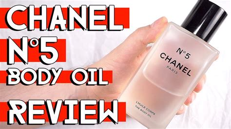 body oil chanel no 5|Chanel body oil review.